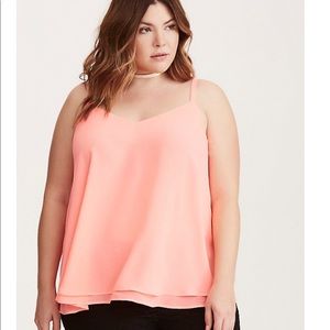 TORRID CAMI NEON PINK SZ 0X